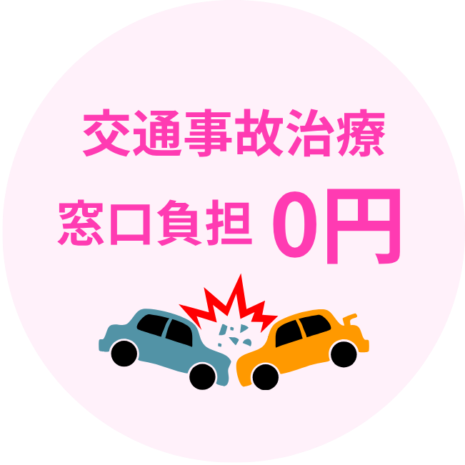 なごみ接骨院　交通事故治療０円の案内